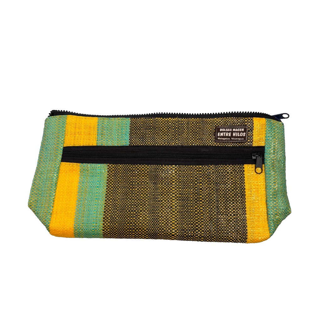 Entre Hilos Handwoven Cosmetic Bag Matagalpa Nicaragua Indigenous Artisan Pouch - Picture 1 of 10